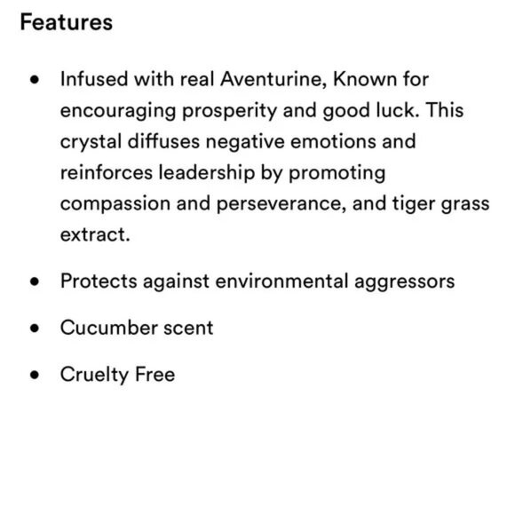 Revolution | Aura Fix Aventurine Fixing Spray | Tiger Grass & Cucumber Scent - Picture 6 of 6